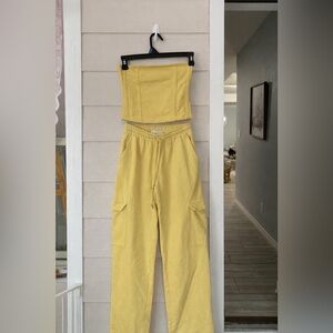 No Boundaries Tube Top and Sweat Pants Set